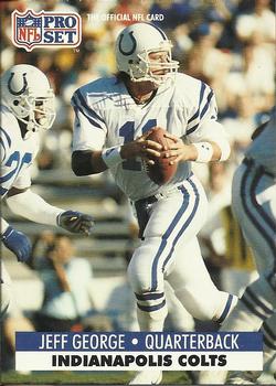 Jeff George Indianapolis Colts 1991 Pro set NFL #177